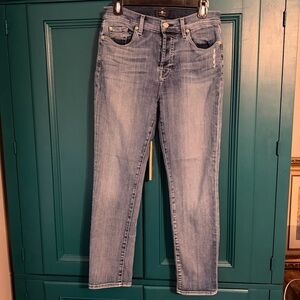 7 For All Mankind Josefina Slim Straight Jeans in sz 27